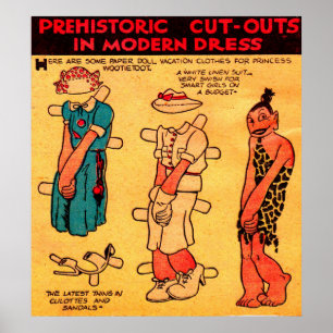 1930年代の漫画ストリップ紙ドールプリンセスウティートー ポスター
