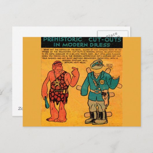 1930年代の漫画ストリップ紙人形王室のガードモー ポストカード (正面/裏面)