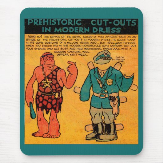 1930年代の漫画ストリップ紙人形王室のガードモー マウスパッド (正面)