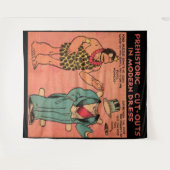 1930年代の漫画洞窟の男の紙人形キンググズル タペストリー (正面(横))