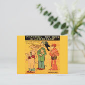 1930年代の漫画紙人形の洞窟マングランドウィザー ポストカード (スタンド正面)