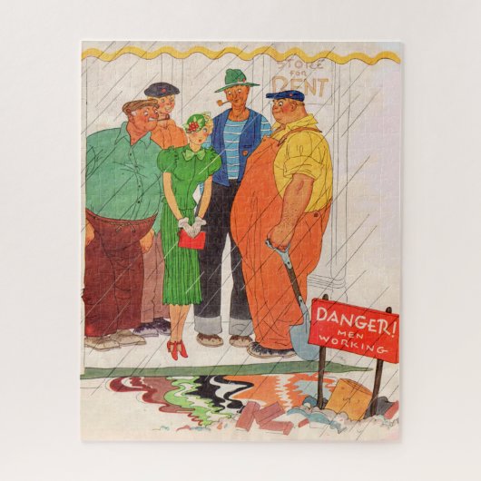 1930年代の男と女かわいらし性 ジグソーパズル (縦)