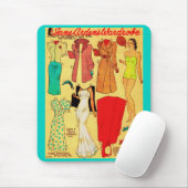 1930年代の紙人形ジェーン·アーデン·ホワイトガウンなど マウスパッド (マウス)