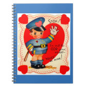 1930年代の警察の男の子バレンタイン ノートブック (正面)