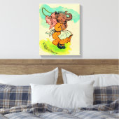 1930年代の象のジャンプ遊ロープ キャンバスプリント (インサイチュ (寝室))