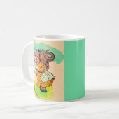 1930年代の象のジャンプ遊ロープ コーヒーマグカップ (正面左)