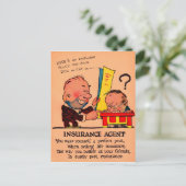 1930年代の酢バレンタイン:保険代理店 シーズンポストカード (スタンド正面)