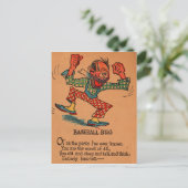 1930年代の酢バレンタイン:野球のバグ シーズンポストカード (スタンド正面)