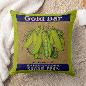 1930年代の金ゴールドバー豆ラベル クッション (ブランケット)