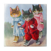 1930年代の雨の中で子猫の服を着た タイル (正面)