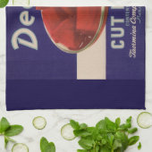 1930年代の鹿カットビーツ缶ラベル キッチンタオル (折り畳み)