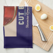 1930年代の鹿カットビーツ缶ラベル キッチンタオル (四つ折り)