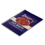 1930年代の鹿カットビーツ缶ラベル ノートブック (左側)