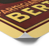 1930年代のBertozziチーズ広告 ポスター (角)