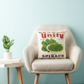 1930年代のUnityほうれんファンシー草のラベル クッション (椅子)