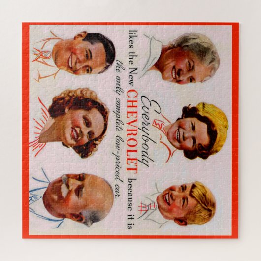 1930年代は誰もがシボレーを好む ジグソーパズル (横)