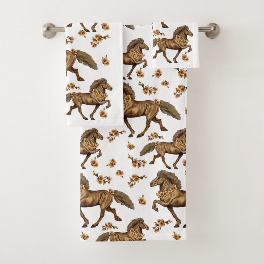 1930年代アイスランド語と花 バスタオルセット (インサイチュ)