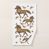 1930年代アイスランド語と花 バスタオルセット (ハンドタオル)