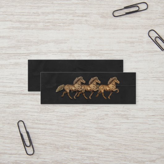 1930年代アイスランド馬 スキニー名刺 (正面/裏面インサイチュ)