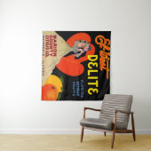 1930年代アートデコEl-West Deliteフロリダシトラスフルーツ タペストリー (インサイチュ(横))