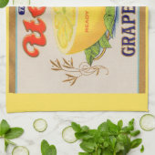 1930年代ウコブランドグレープフルーツのラベル キッチンタオル (折り畳み)