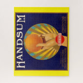 1930年代オレンジ色のクラートラベルハンドサム ジグソーパズル (縦)