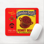 1930年代カナダの美しい腎臓豆ラベル マウスパッド (マウス)