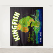 1930年代キングフィッシュのアスパラガスカルレーベル タペストリー (正面)