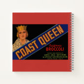 1930年代コーストクイーンブロッコリークレームラベル ノートブック (裏面)