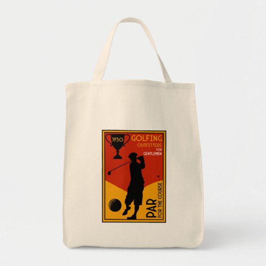 1930年代ゴルフアークラシックトプリント トートバッグ (正面)