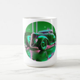 1930年代ネオングリーン通り棒 コーヒーマグカップ