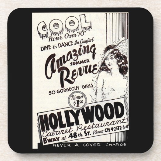 1930年代ハリウッドキャバレーレストランアド コースター (正面)