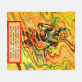 1930年代バックロジャーズ漫画ウィルマデアリング フリースブランケット (正面(横))