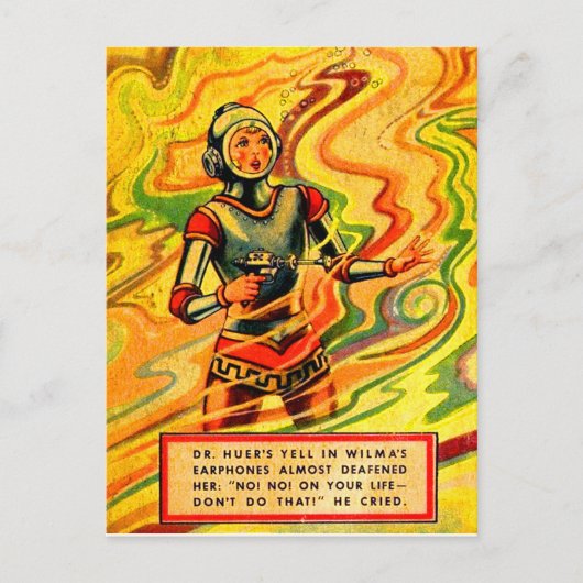 1930年代バックロジャーズ漫画ウィルマデアリング ポストカード (正面)