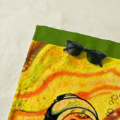 1930年代バック·ロジャーズ·漫画·ウィルマ·デアリング ビーチタオル (インサイチュ)