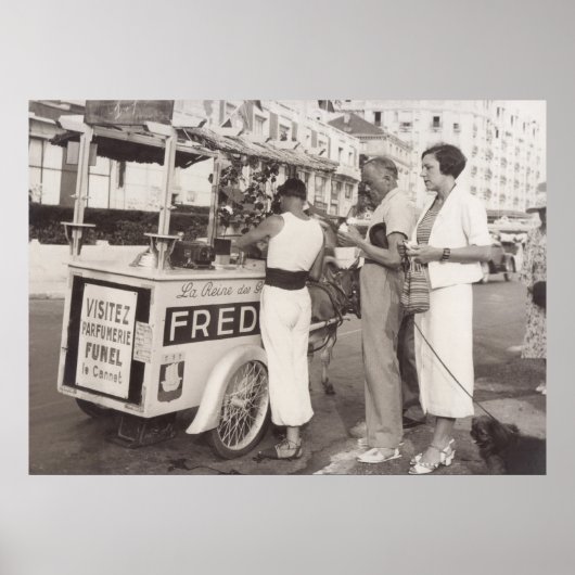 1930年代フランスのカンヌ ポスター (正面)