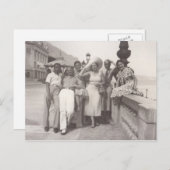 1930年代フランス，カンヌで過ごす休日 シーズンポストカード (正面/裏面)