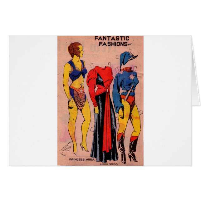 1930年代プリンセスオーラ紙人形フラッシュゴードン (正面横)