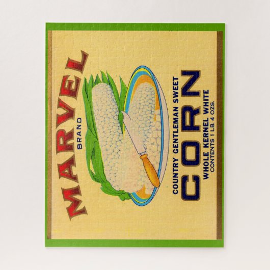 1930年代マーベル缶コーンラベル ジグソーパズル (縦)