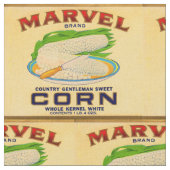 1930年代マーベル缶コーンラベル ファブリック (クローズアップ)