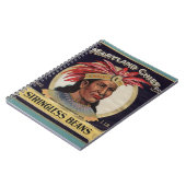 1930年代メリーランド州のチーフストリンレス豆ラベル ノートブック (左側)