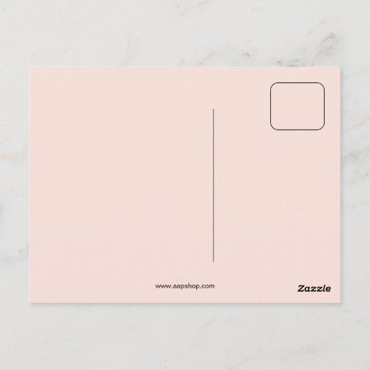 1930年代レトロアートデコデザインの自転車 ポストカード (裏面)