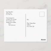 1930年代ヴィンテージポスター、ビッグホーン羊、パーソナライズ ポストカード (裏面)