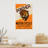 1930年代ヴィンテージ イギリス バイク広告 ポスター (キッチン)