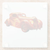 1930年代改造「炎」の仕絵を描事 ガラスコースター (裏面)