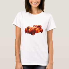 1930年代改造「炎」の仕絵を描事 Tシャツ