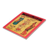 1930年代漫画ストリップ紙人形プリンセスウッティート タイル (側面)