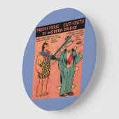 1930年代漫画ズ洞窟人形紙キンググズル ラージ壁時計 (傾斜)