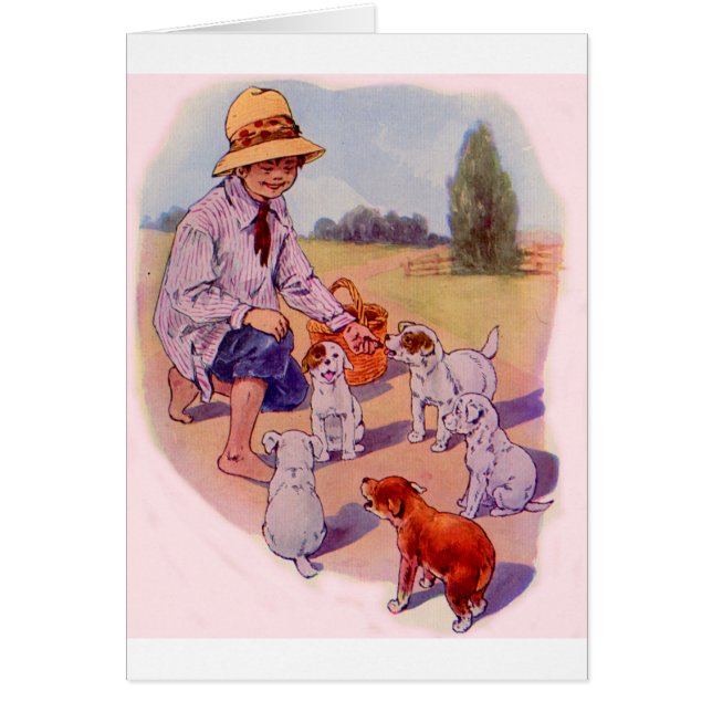 1930年代食べ物を与えの子犬 (正面)