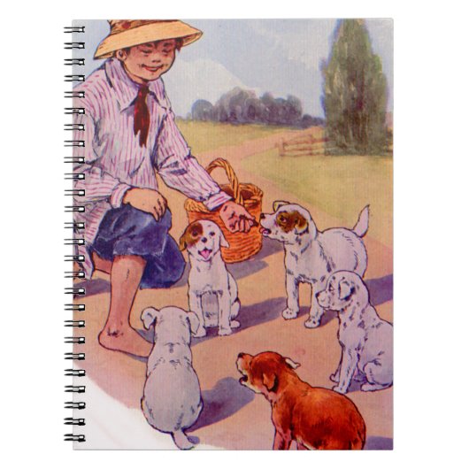 1930年代食べ物を与えの子犬 ノートブック (正面)